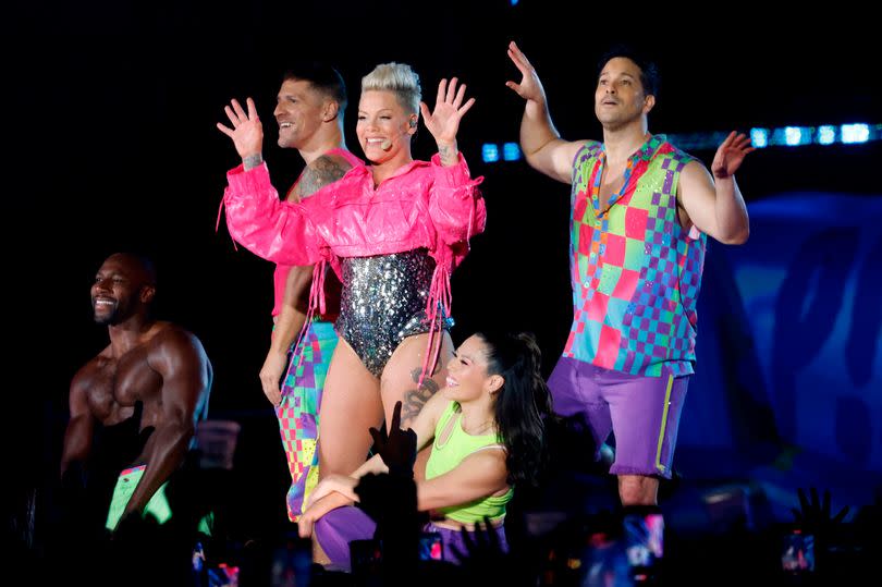P!nk kicks off her highly anticipated Summer Carnival tour at the Principality Stadium in Cardiff, Wales