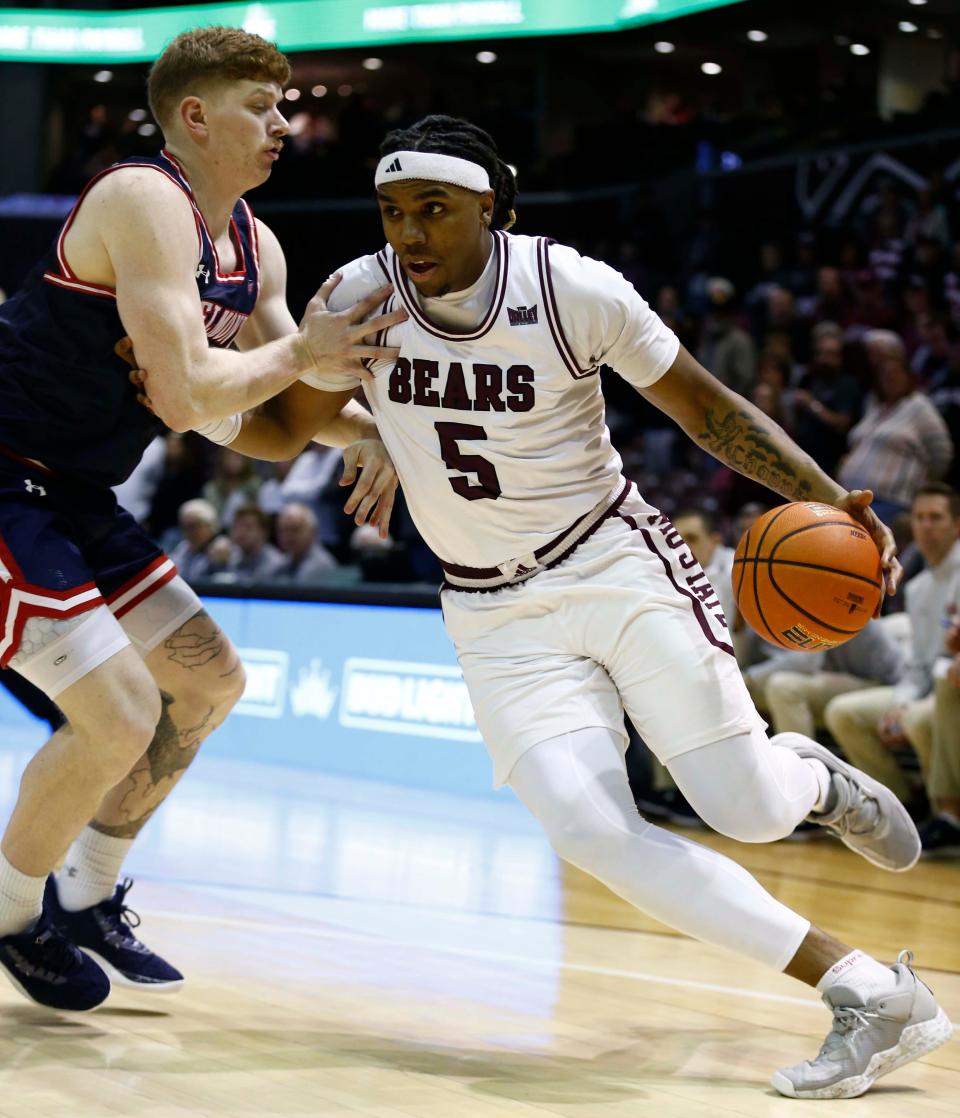 The Missouri State Bears take on Belmont University at Great Southern Bank Arena on February 3, 2024.