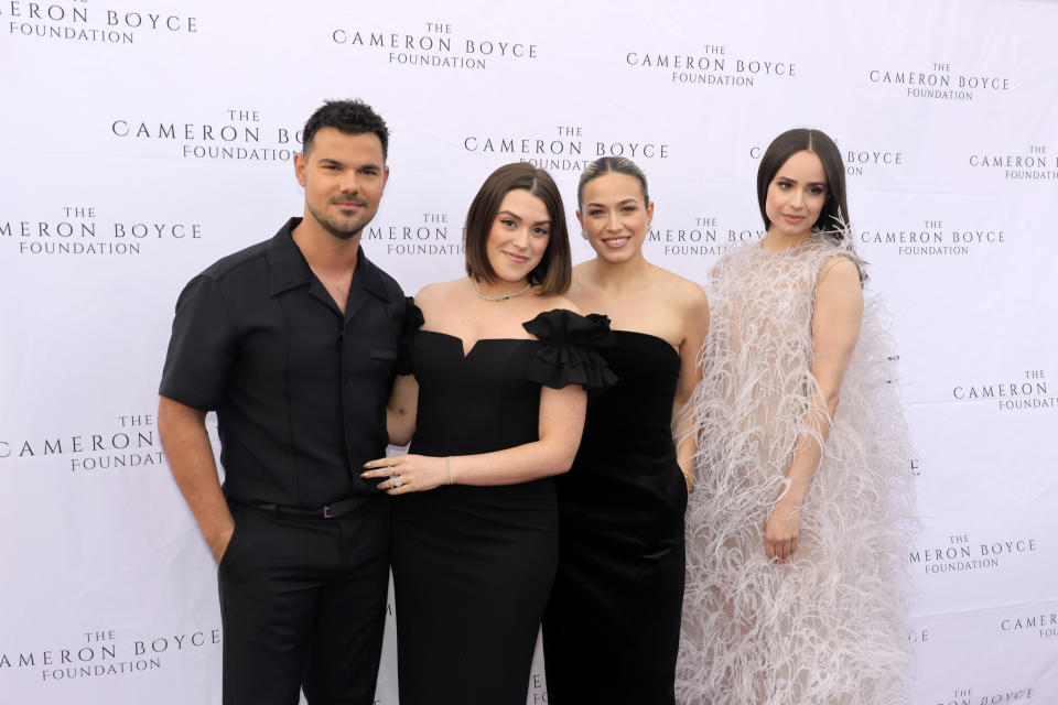 Taylor Lautner, Tay Lautner, Paulina Char and Sofia Carson attend the Cameron Boyce Foundation's 3rd Annual Cam for a Cause Gala