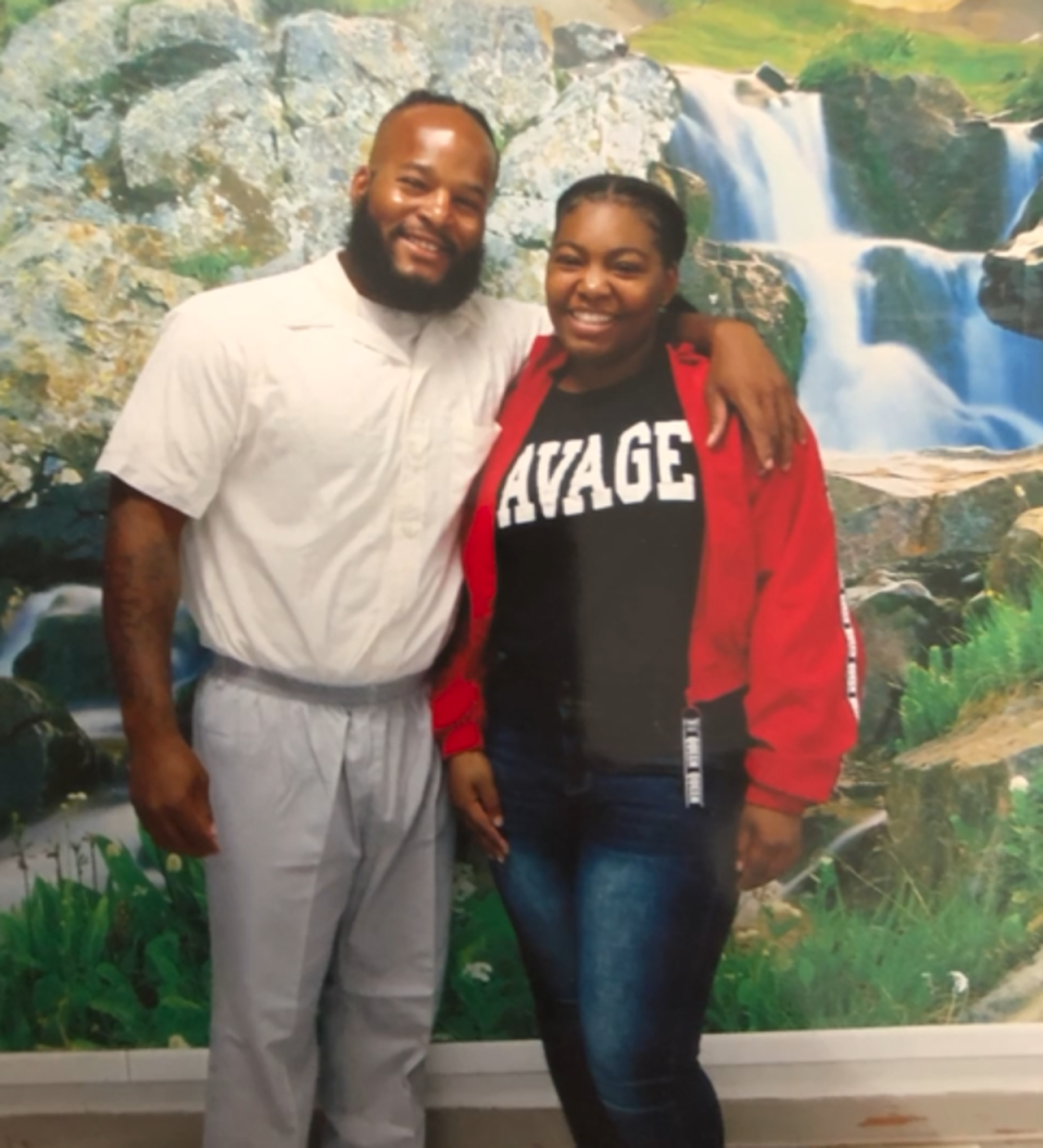 Khorry Ramey has maintained a close relationship with her father Kevin Johnson, even though he has been on Missouri death row since she was two years old (ACLU)