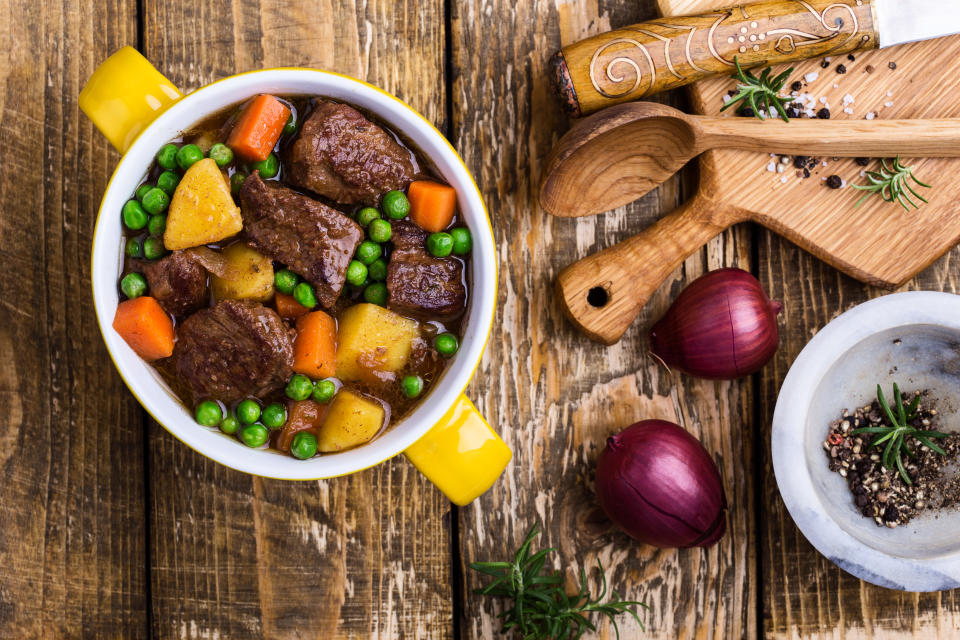 Searches for savory beef stew recipes were popular in 2022. (Photo: Getty)