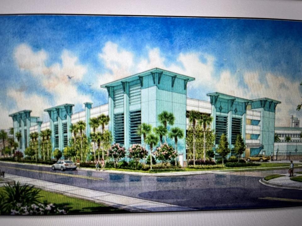 For decades, people visiting Daytona's beachside have sometimes struggled to find a safe and legal place to park. Now there's a proposal to build a new parking garage just west of State Road A1A between Main Street and East International Speedway Boulevard. Pictured is a rendering of what the garage between Grandview Avenue and Coates Street could look like.