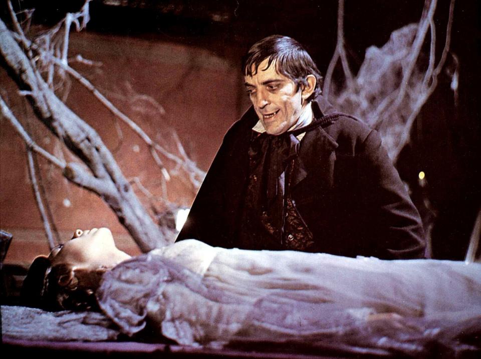 Jonathan Frid and Kathryn Leigh Scott in "House Of Dark Shadows," from 1970.