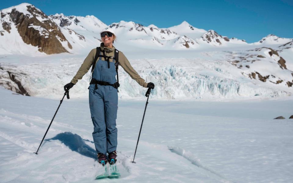 Christie FitzPatrick skiing in Kulusuk, Eastern Greenland