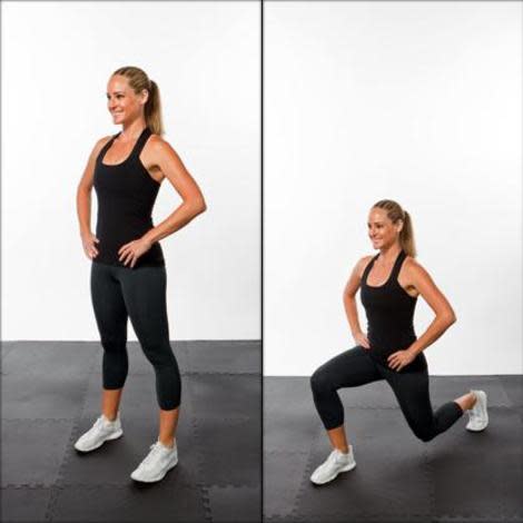 Reverse lunges.