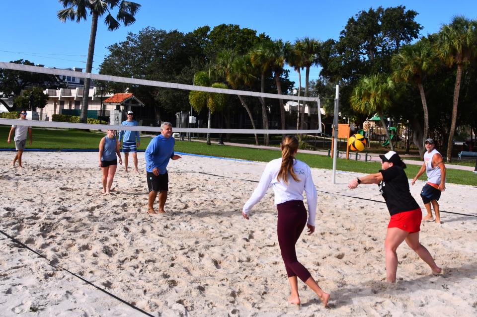 Friends who play volleyball every Friday mornings were out at Riverfront Park in Cocoa, taking advantage of the great weather. Life was getting back to normal for most people in Brevard on Friday, with some areas still flooded.