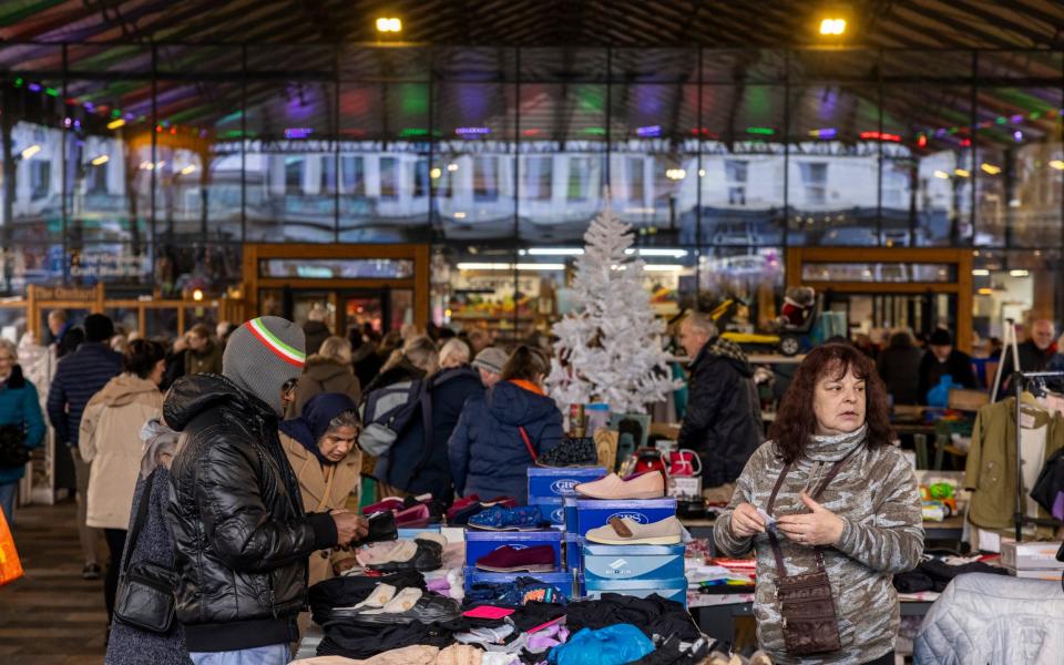 The Outdoor Market under its Victorian canopy. Stallholders are fearful for its future