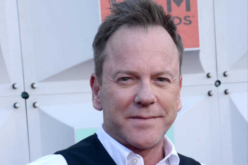 Kiefer Sutherland attends the 51st annual Academy of Country Music Awards held at the MGM Grand Arena in Las Vegas in 2016. File Photo by Jim Ruymen/UPI