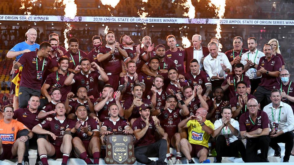 Queensland defeated New South Wales 2-1 in the 2020 State of Origin series. (Photo by Bradley Kanaris/Getty Images)