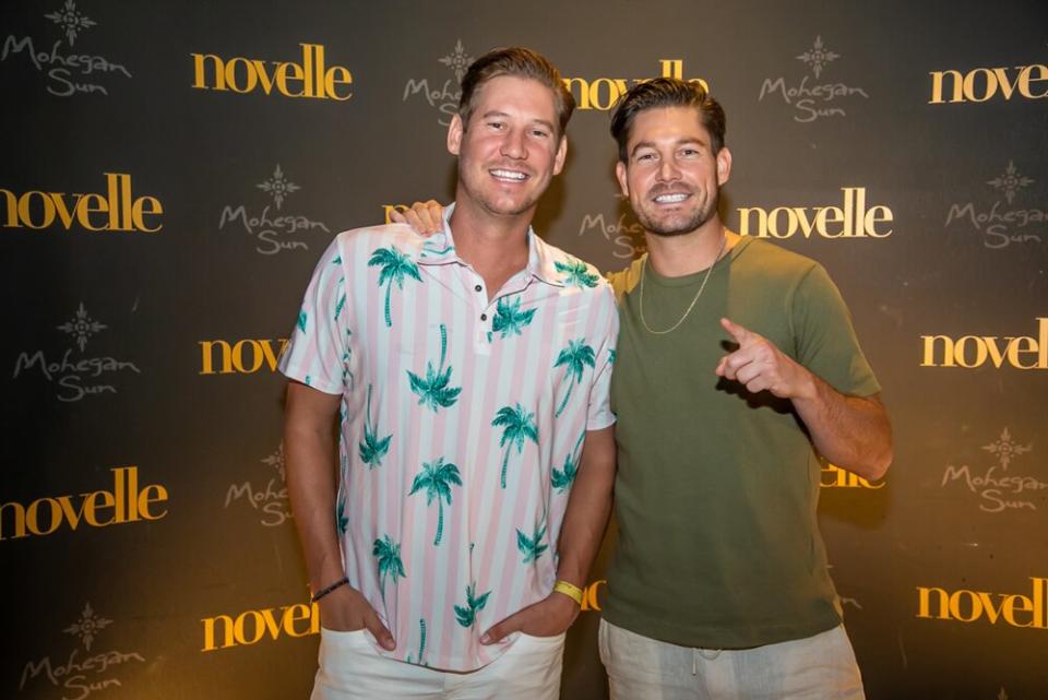 Southern Charm Bravolebrities Craig Conover and Austen Kroll at Mohegan Sun Aug 12