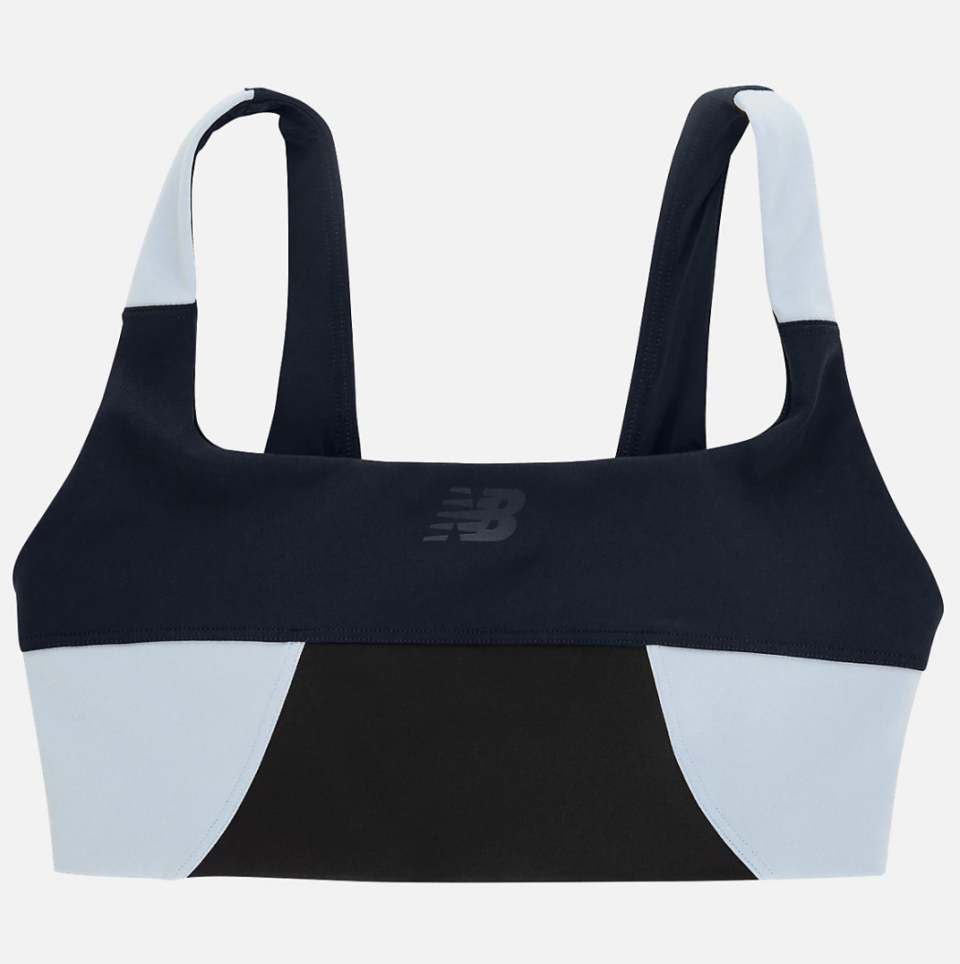 Achiever Blocked Crop Top in black