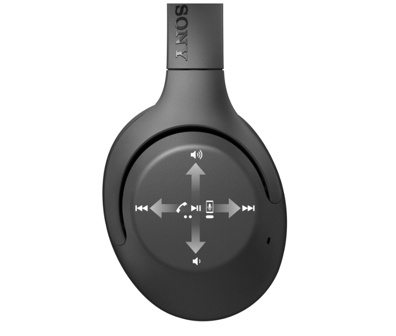 The Sony WHXB900N Headphones feature touch controls. Image via Best Buy Canada.