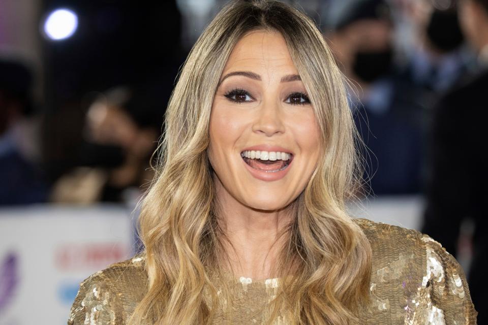 Rachel Stevens poses for photographer upon arrival at the Pride of Britain Awards on Saturday, Oct. 30, 2021 in London. (Photo by Vianney Le Caer/Invision/AP)