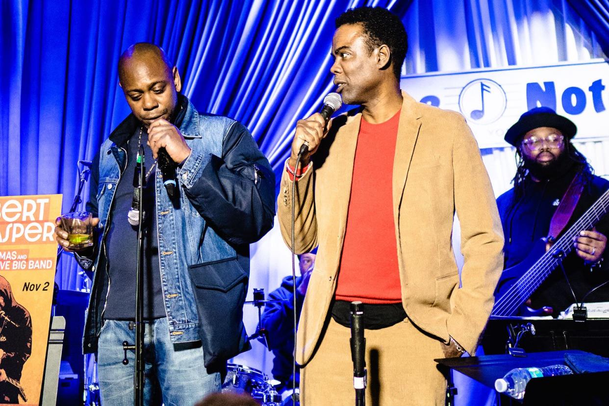 Chris Rock Seen Sharing the Stage with Dave Chapelle at Comedy Show