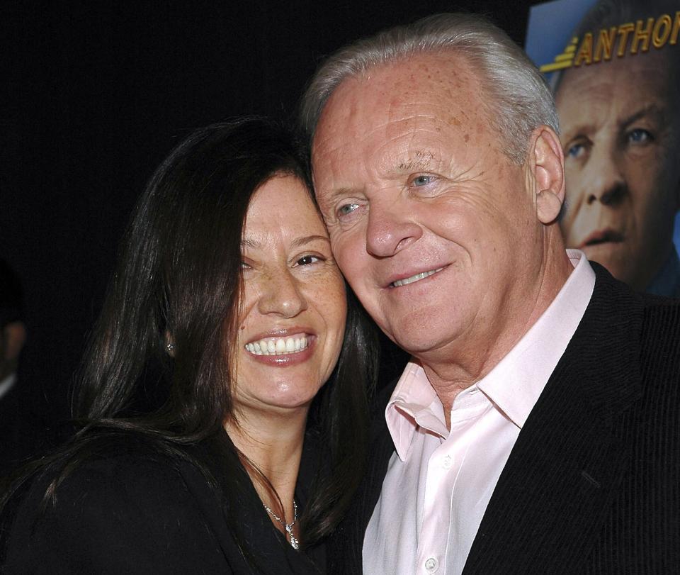 Stella Arroyave and Anthony Hopkins during "The World's Fastest Indian" New York Screening - Arrivals at Tribeca Grand Hotel in New York City, New York, United States