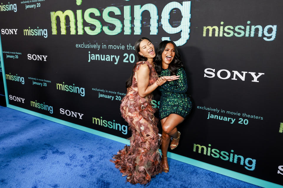 LOS ANGELES, CALIFORNIA - JANUARY 12: Storm Reid and Nia Long attend the Stage 6 and Screen Gems world premiere of 