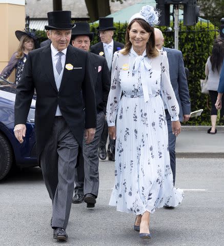 <p>David Hartley/Shutterstock </p> From Left: Michael and Carole Middleton at Royal Ascot