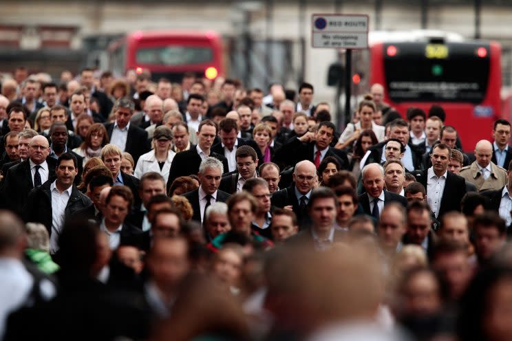 Commuters spend a whole year over their working life getting into the office and home again (Photo: Matthew Lloyd / Stringer)