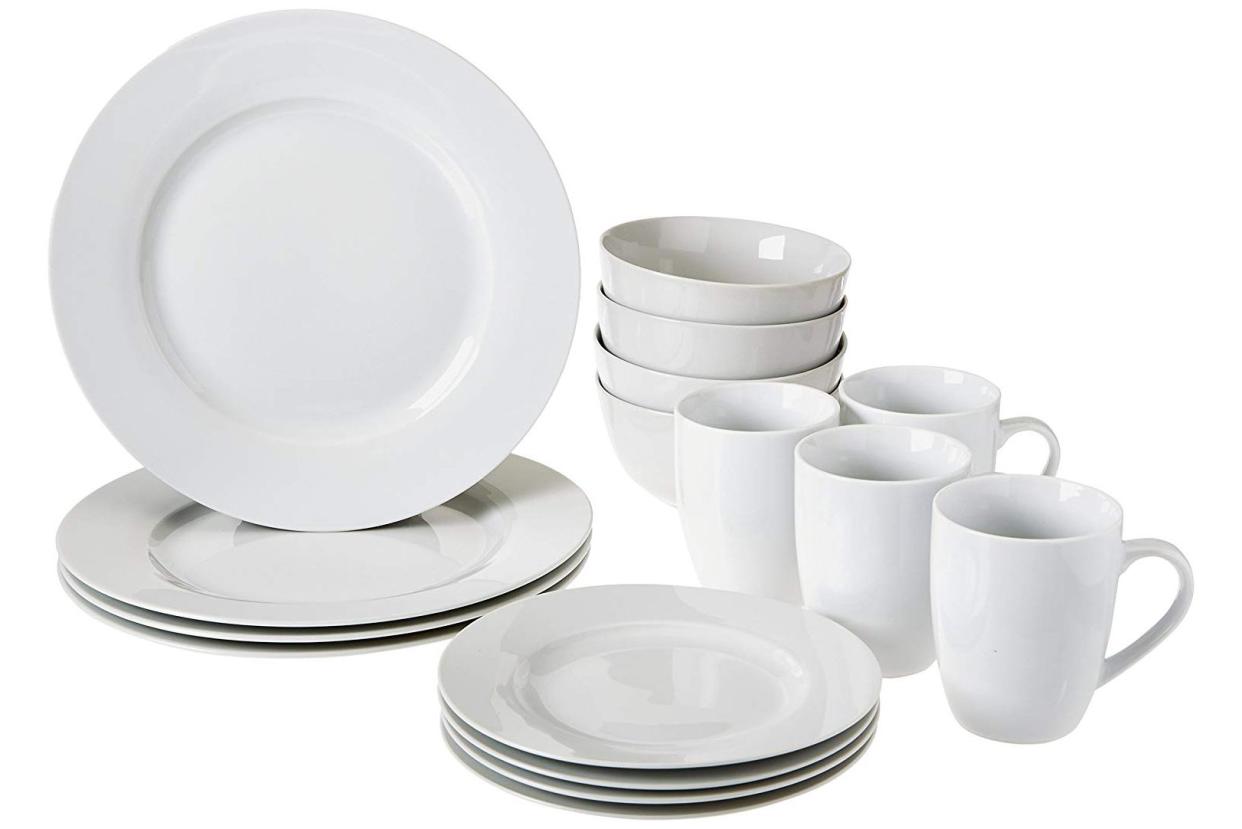 AmazonBasics 16-Piece Dinnerware Set