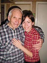 George Koval with his grandniece at his Moscow apartment. He died at age 92 in 2006.