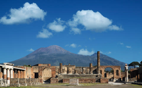 Vesuvius destroyed the ancient city of Pompeii - Credit: GETTY