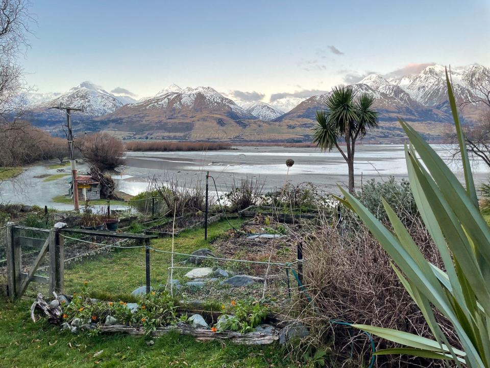 The property's garden.