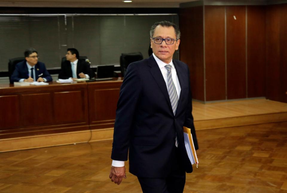 ECUADOR- LIBERTAD JORGE GLAS (AP)