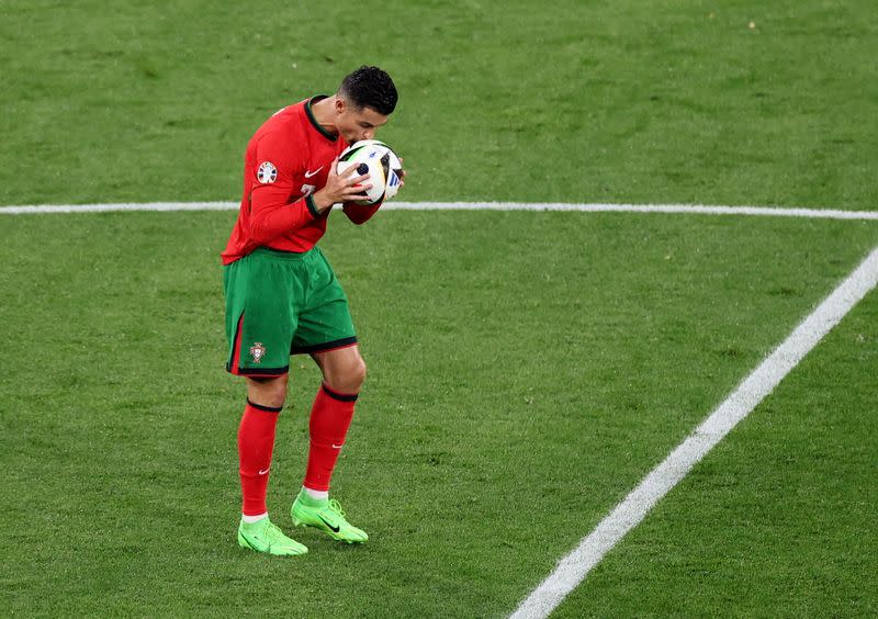 Foto del martes del delantero de Portugal Cristiano Ronaldo