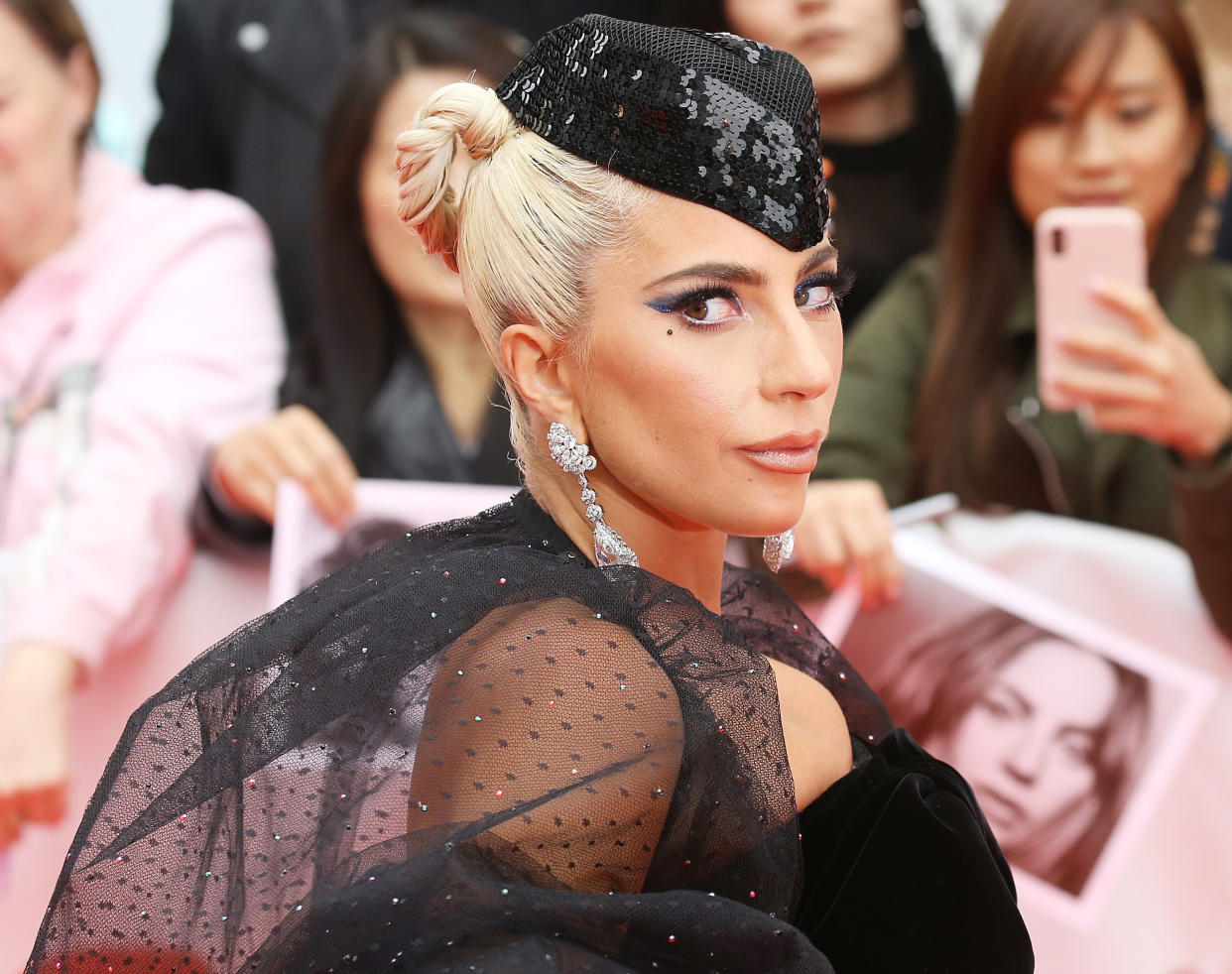 Stefani Joanne Angelina Germanotta, aka Lady Gaga, arrives to the premiere of &ldquo;A Star is Born&rdquo; during the 2018 Toronto International Film Festival on Sunday. (Photo: Michael Tran via Getty Images)