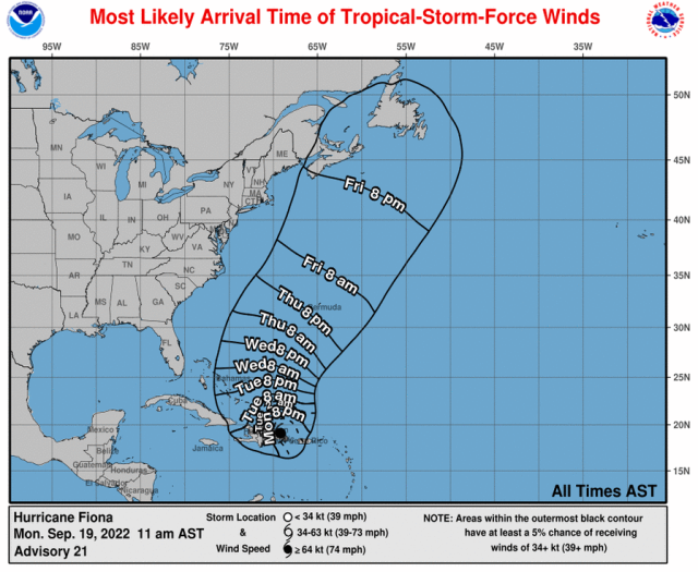 Fiona Causes Disruptions as It Churns through Caribbean