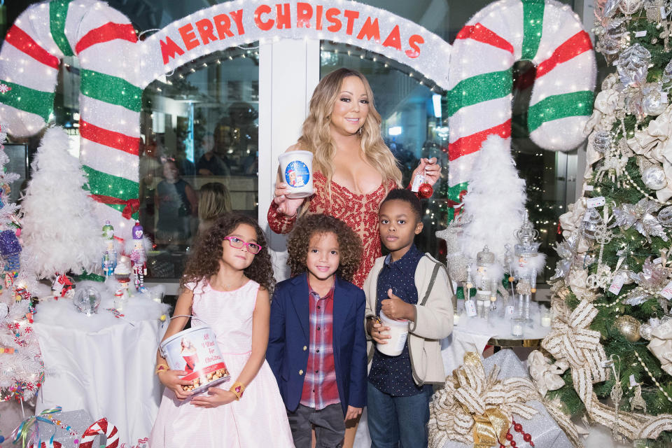 Mariah Carey likes to go big at Christmas. (Photo: Getty)