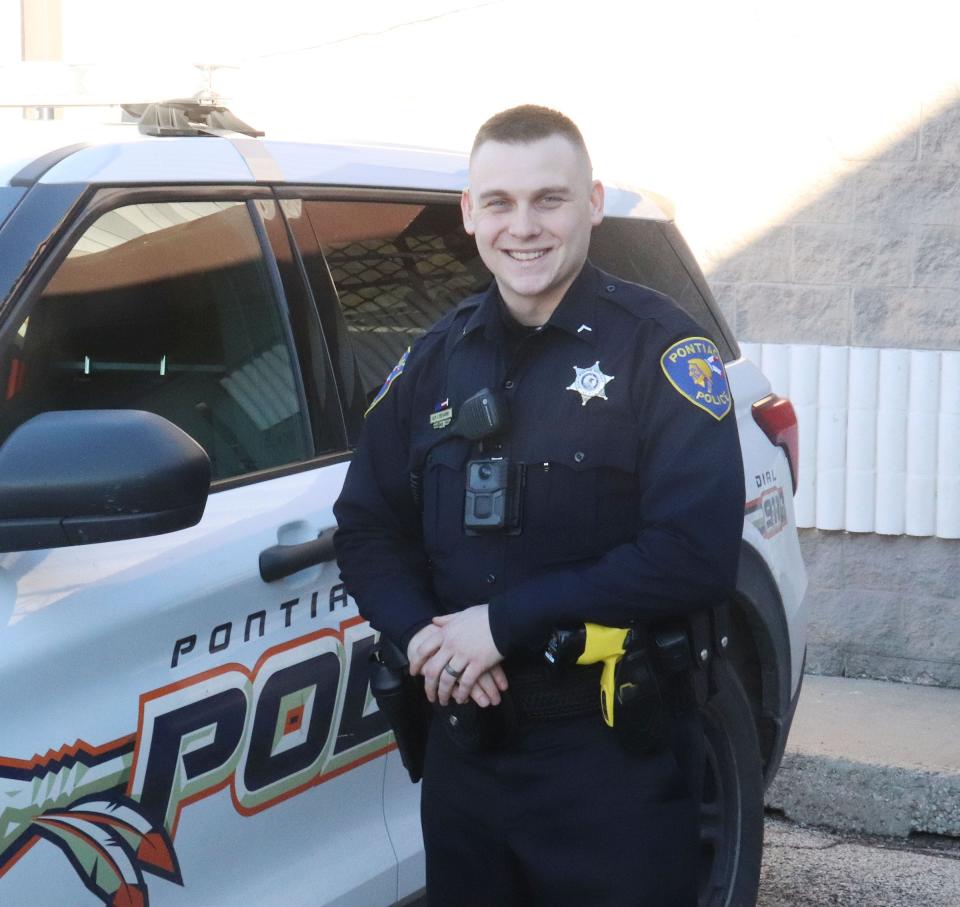 Officer Gary Lisewski was recently named as the Pontiac Police Officer of the Year for 2023.