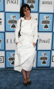 Parker Posey, 2008<br><br>A true "Party Girl" would never be caught dead in such an unshapely trench dress.