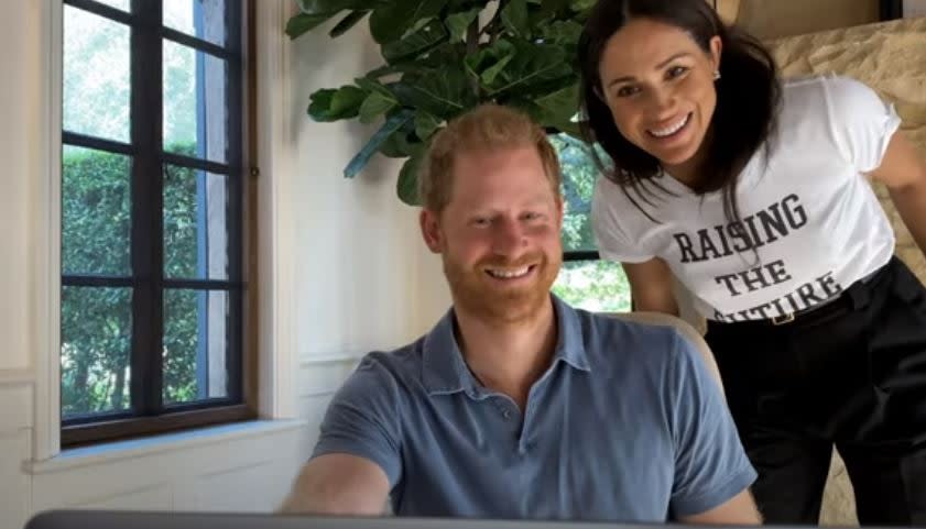 <p>The Duke and Duchess of Sussex</p> (Apple TV)