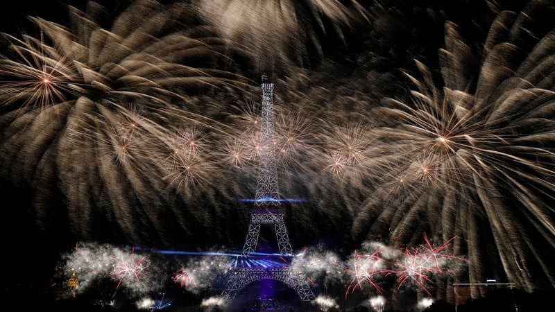 Le feu d'artifice du 14 juillet 2019 à Paris - GEOFFROY VAN DER HASSELT