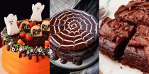 <p>Looking for something other than a full-to-the-brim bucket of sweets to sink your teeth into this Halloween? Whether it's a <a href="https://www.delish.com/uk/cooking/recipes/a28841555/death-by-chocolate-poke-cake-recipe/" rel="nofollow noopener" target="_blank" data-ylk="slk:Death by Chocolate Poke Cake;elm:context_link;itc:0;sec:content-canvas" class="link ">Death by Chocolate Poke Cake</a>, <a href="https://www.delish.com/uk/cooking/recipes/a29221409/spiderweb-cake-recipe/" rel="nofollow noopener" target="_blank" data-ylk="slk:Spiderweb Ganache Cake;elm:context_link;itc:0;sec:content-canvas" class="link ">Spiderweb Ganache Cake</a> (a personal fave) or a <a href="https://www.delish.com/uk/cooking/recipes/a29221244/halloween-layer-cake-recipe/" rel="nofollow noopener" target="_blank" data-ylk="slk:Halloween Layer Cake;elm:context_link;itc:0;sec:content-canvas" class="link ">Halloween Layer Cake</a> decorated with marshmallow ghosts, we're big believers in going *all* out come October time. For 15 scarily-good Halloween cakes, keep sliding... More of a cupcake fan? We've got a bunch of <a href="https://www.delish.com/uk/cooking/recipes/g34009580/halloween-cupcakes/" rel="nofollow noopener" target="_blank" data-ylk="slk:Halloween cupcakes;elm:context_link;itc:0;sec:content-canvas" class="link ">Halloween cupcakes</a>, too!</p>