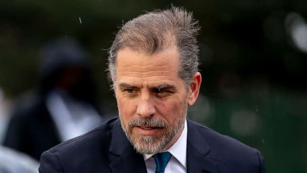 PHOTO: In this April 18, 2022, file photo, Hunter Biden, the son of President Joe Biden, speaks to guests during the White House Easter Egg Roll on the South Lawn of the White House, in Washington, D.C. (Andrew Harnik/AP, FILE)