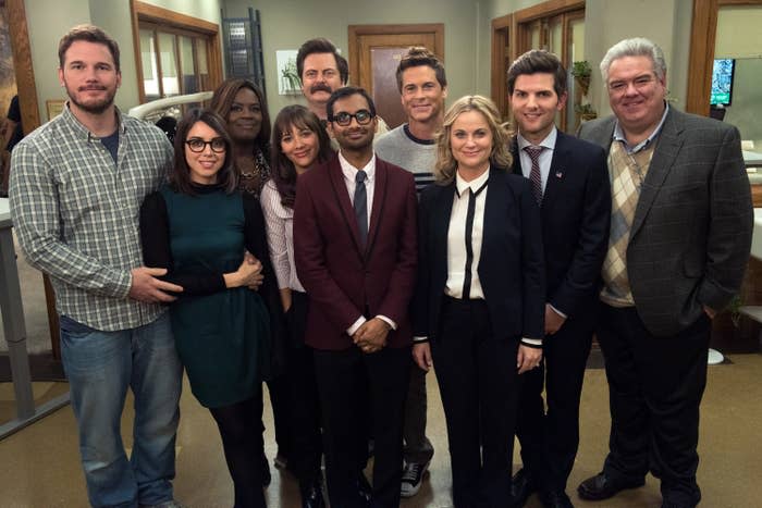 The cast of "Parks and Recreation"