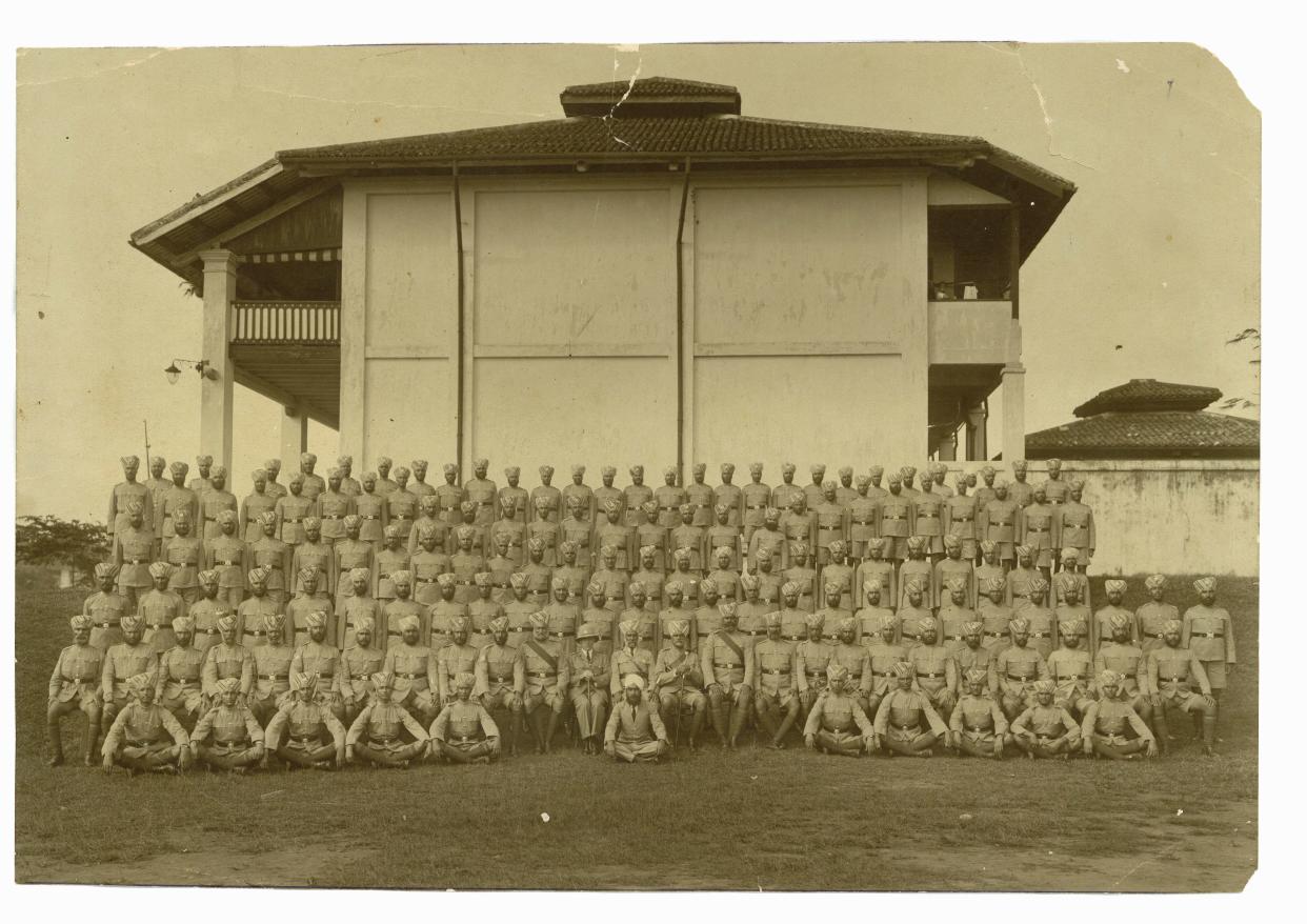 A photo of the Sikh police contingent at Pearl’s Hill Police Station in 1930, part of the "Sikhs in Singapore – A Story Untold" community exhibition to be held at the Indian Heritage Centre in March.