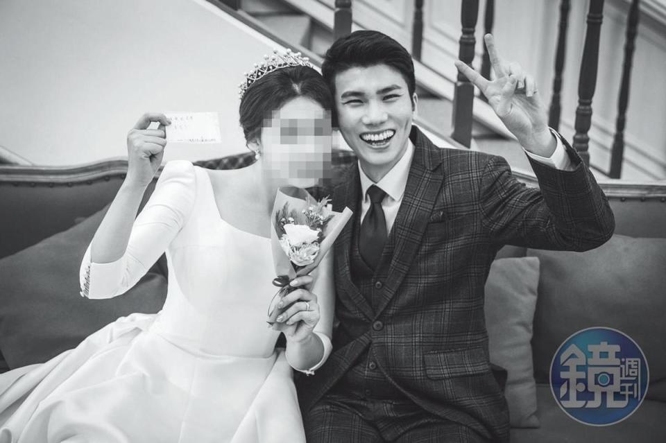 李立常與妻子交往1年多後結婚，如今甜蜜的畫面已成追憶。（讀者提供）