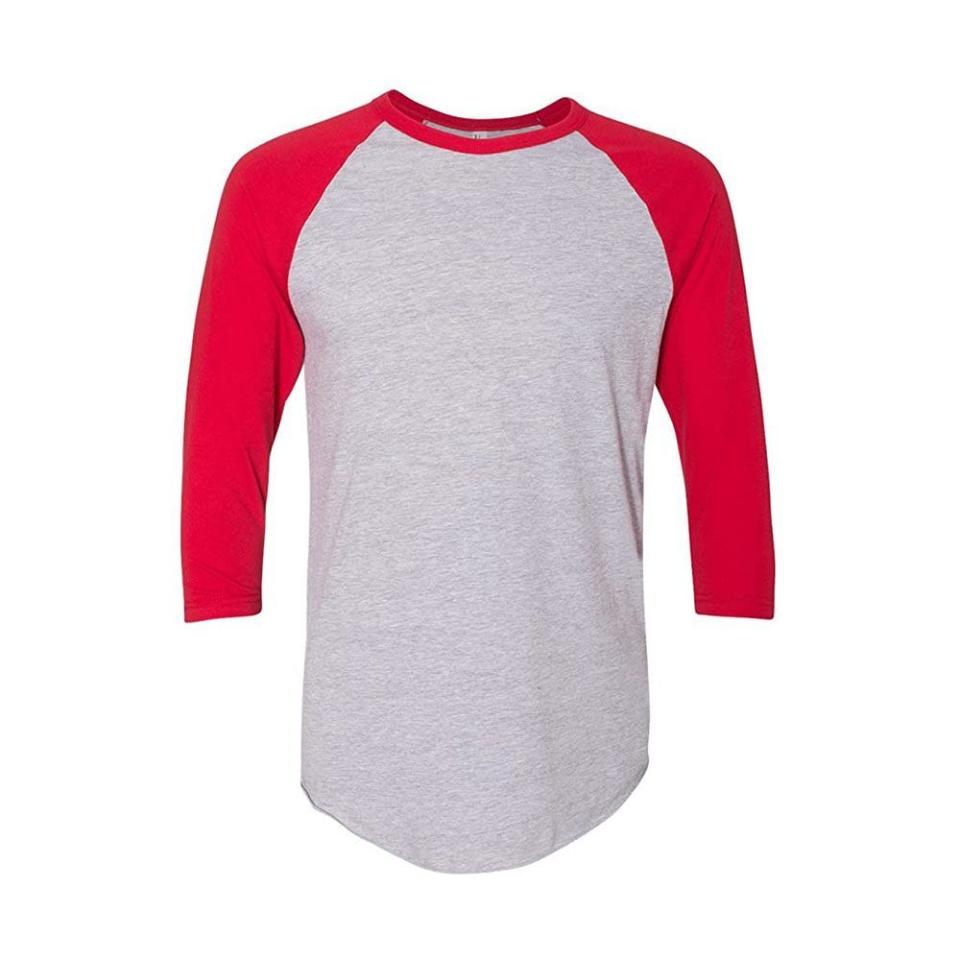 American Apparel Poly-Cotton 3/4 Sleeve Raglan Shirt