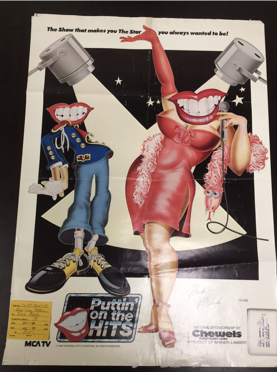 A 'Puttin' on the Hits' poster, signed by R.A. Clark, given to Wm. Randy Wood. (Photo: Wm. Randy Wood)