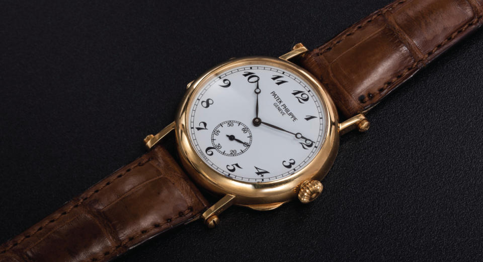 First released in 1989, this Patek Philippe 3960 is emblematic of the neo-vintage category, being somewhat out of style, yet rising in value as people recognize its significance. This watch helped celebrate Patek Philippe’s 150th anniversary.