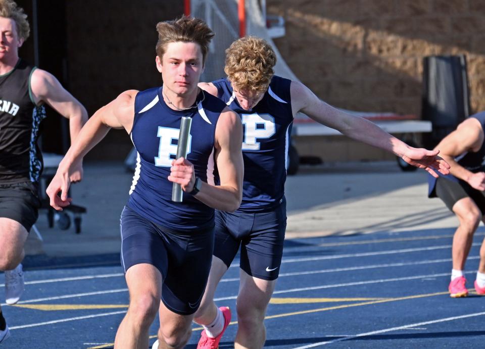 Along with the 100 meter record, Petoskey's Sam Mitas broke his own record in the 200 meter dash and was part of a school record 4x100 meter relay team that included CJ Hibbler, Seth Marek and Mitch Eberhart.