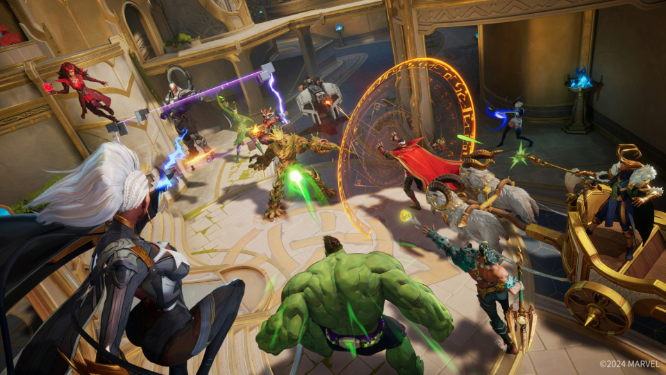 A screenshot showing a bunch of heroes.