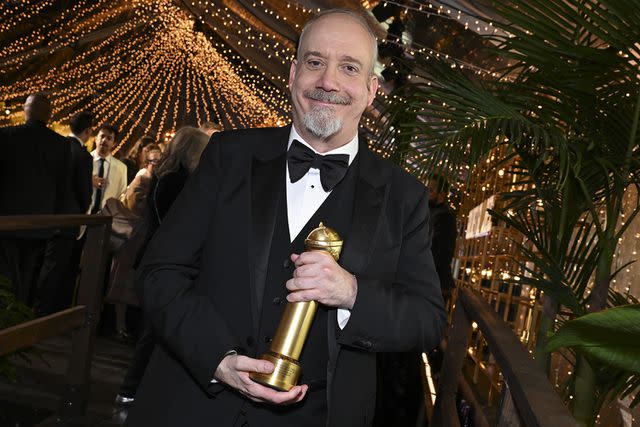 <p>Gilbert Flores/Billboard via Getty Images</p> Paul Giamatti, 2024 Billboard Golden Globes After Party