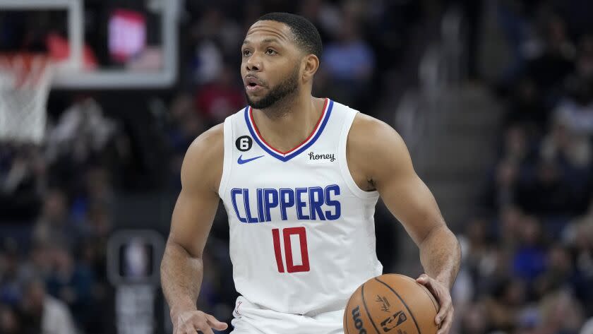 Los Angeles Clippers guard Eric Gordon during an NBA basketball game.