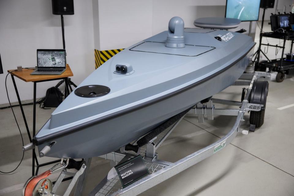 Ukraine’s Magura (maritime autonomous guard unmanned robotic apparatus) V5 sea drone (Ministry of Digital Transformation of Ukraine)