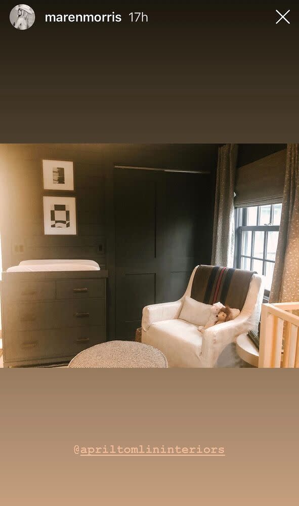 Maren Morris' nursery | Maren Morris/Instagram