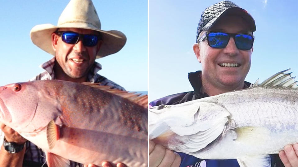 Late Aussie sporting icons Andrew Symonds and Paul Green both shared a love of fishing. Pic: Instagram